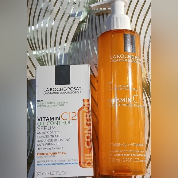 La Roche-Posay Vitamin C12 Oil Control Serum & Brightening Facial Cleanser